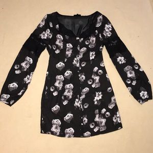 Long sleeve floral dress
